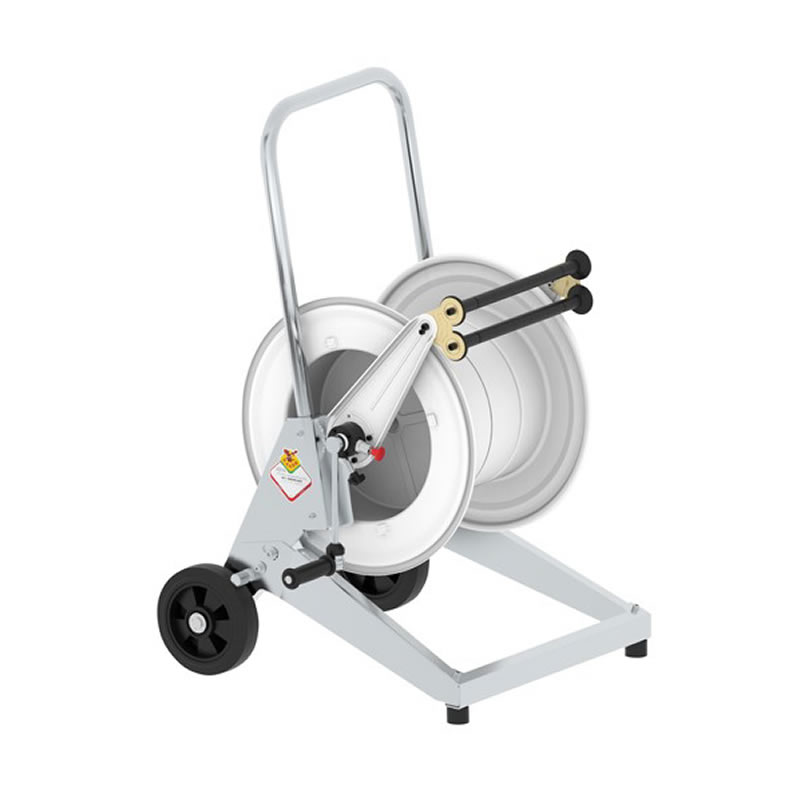 MANUAL TROLLEY-MOUNTED HOSE REEL